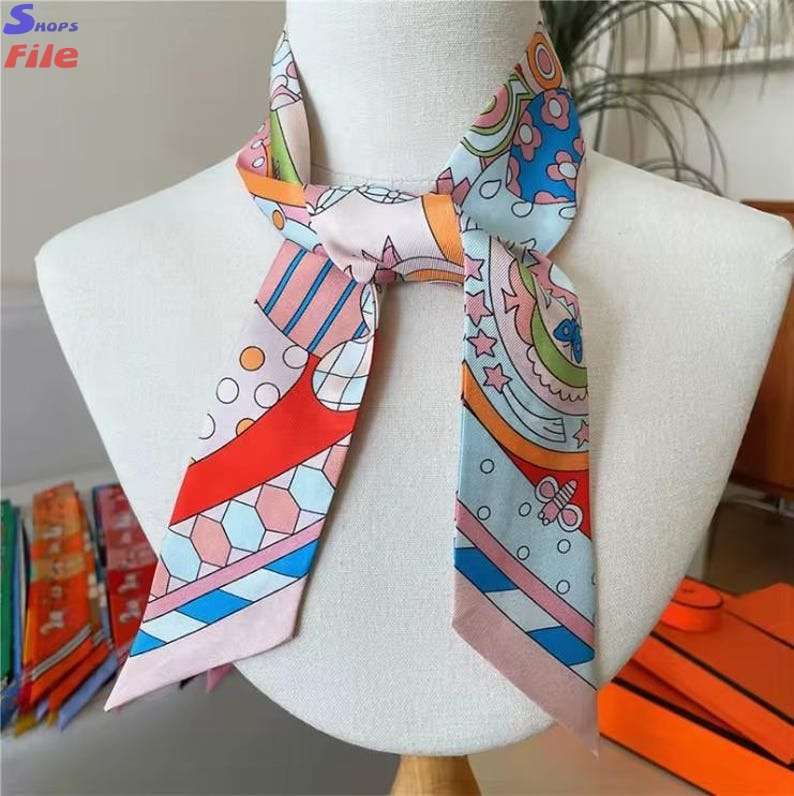 Women... Women's silk scarf - Hair,...